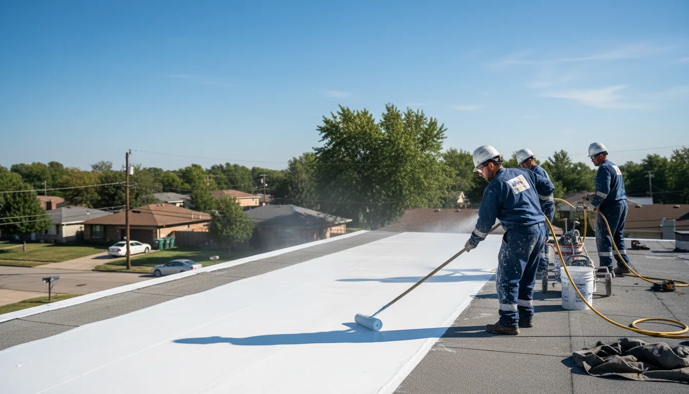 Commercial roof coating in Chantilly, VA near me
